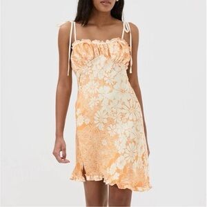 Free People Intimately Retro Daisy Slip Icelandic Poppy Dress, Size SP